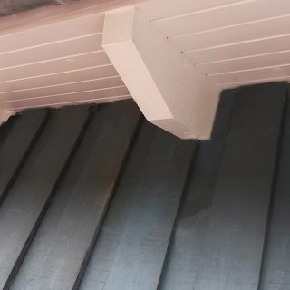 Holzfassad nachher nah